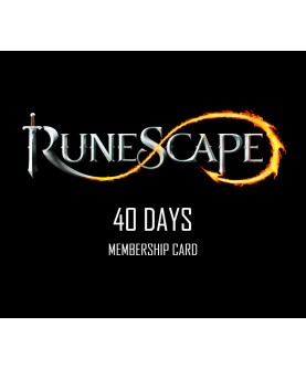 RuneScape 40-Day Prepaid Time Game Card Key GLOBAL